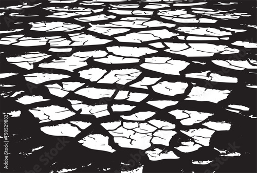 Cracked earth grungy background texture