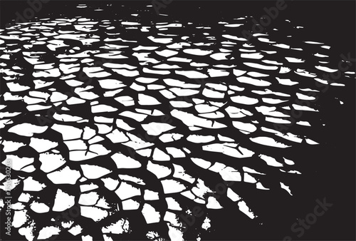 Cracked earth grungy background texture