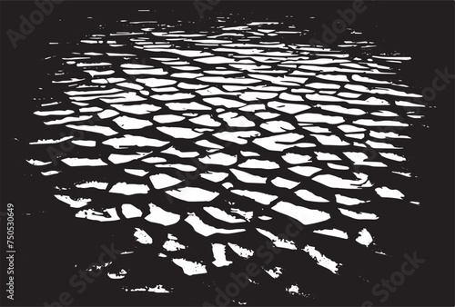 Cracked earth grungy background texture
