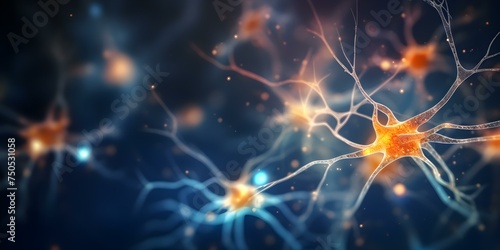 Captivating visualization of brain activity through neural network and synaptic connections. Concept Brain Activity, Neural Networks, Synaptic Connections, Visualization, Neuroscience