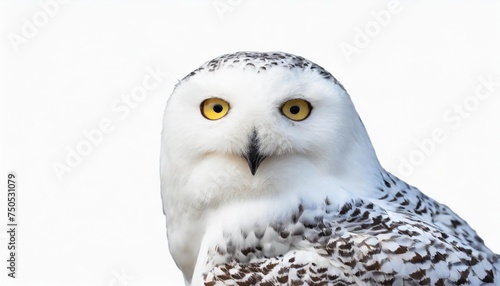snowy owl bubo scandiacus png isolated on transparent background photo