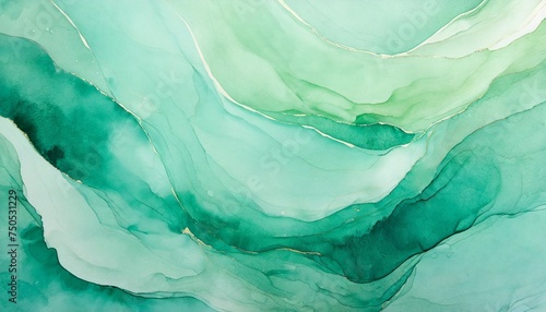 abstract mint green watercolor background