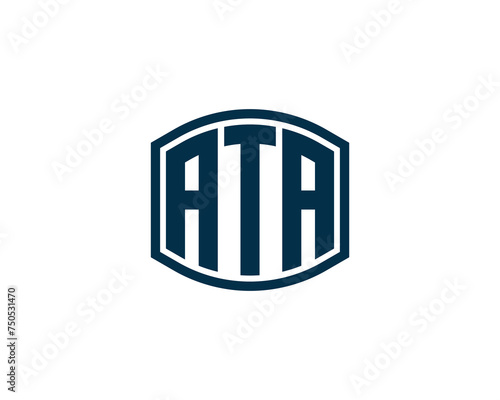 ATA logo design vector template