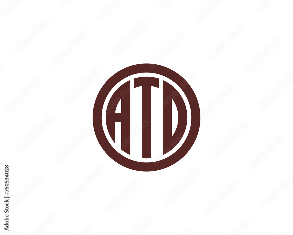 ATD logo design vector template ATD logo design vector template