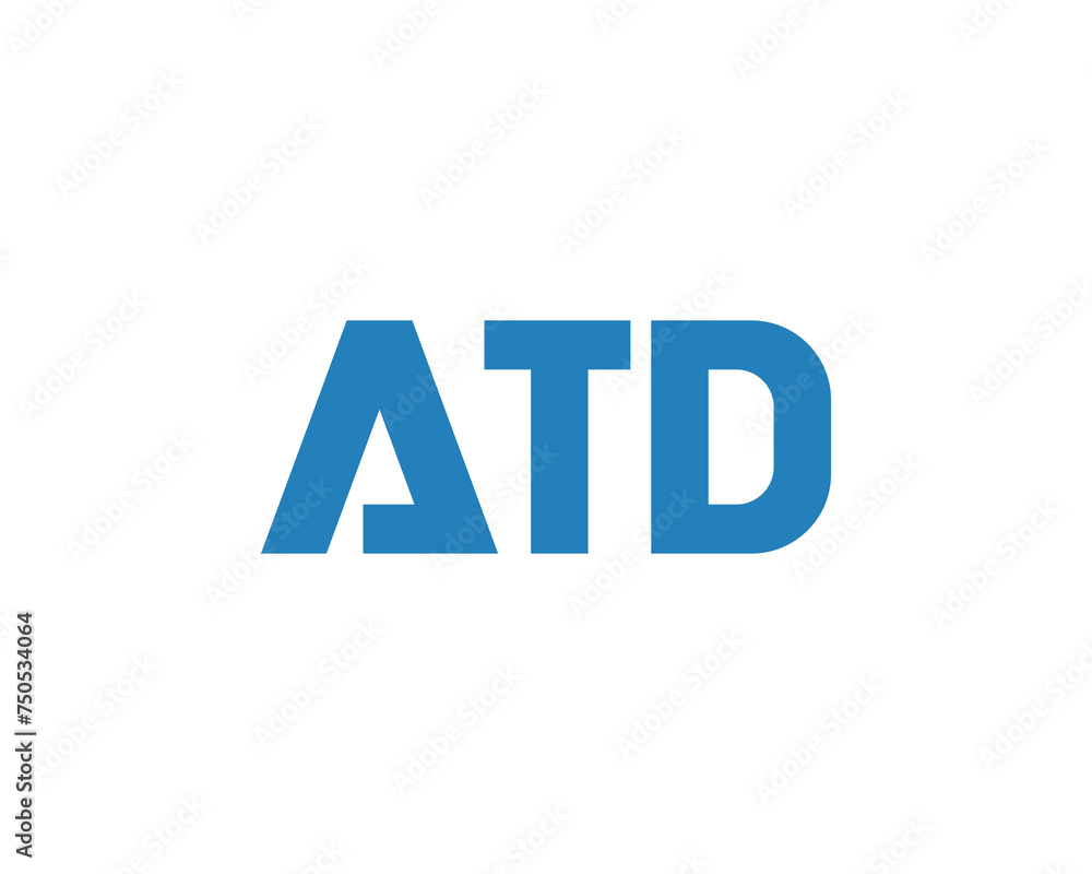 ATD logo design vector template ATD logo design vector template