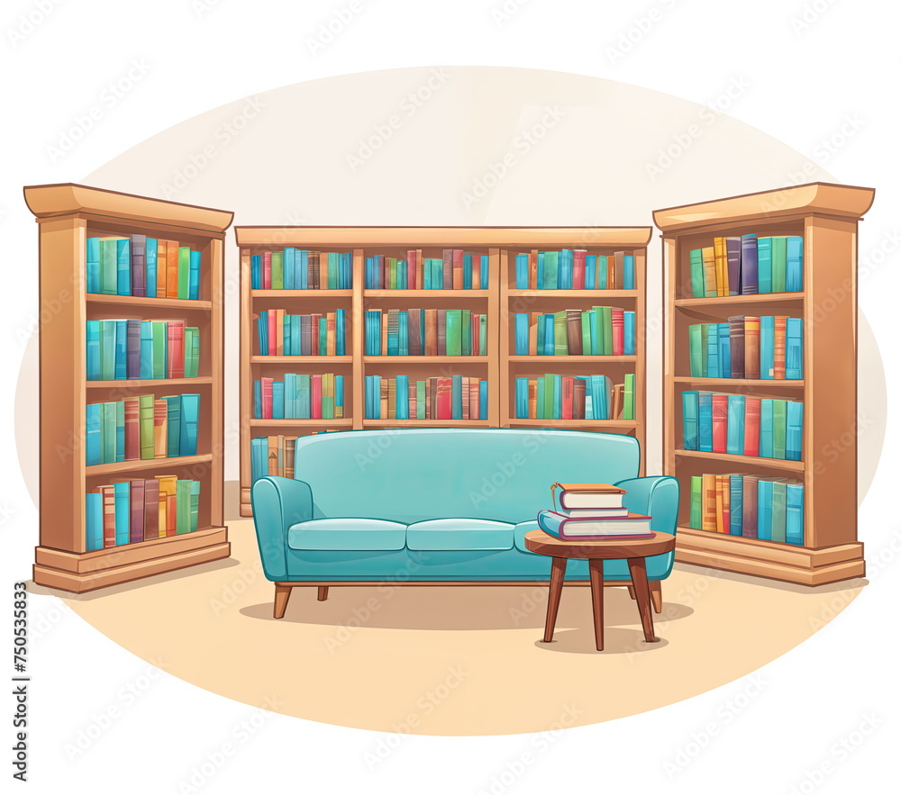 Dive into a good book while lounging on our comfy couch in the library Dive into a good book while lounging on our comfy couch in the library