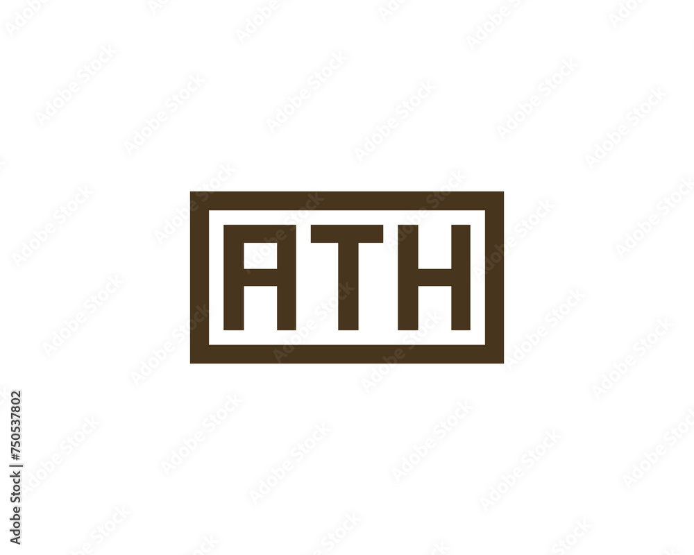 ATH logo design vector template ATH logo design vector template