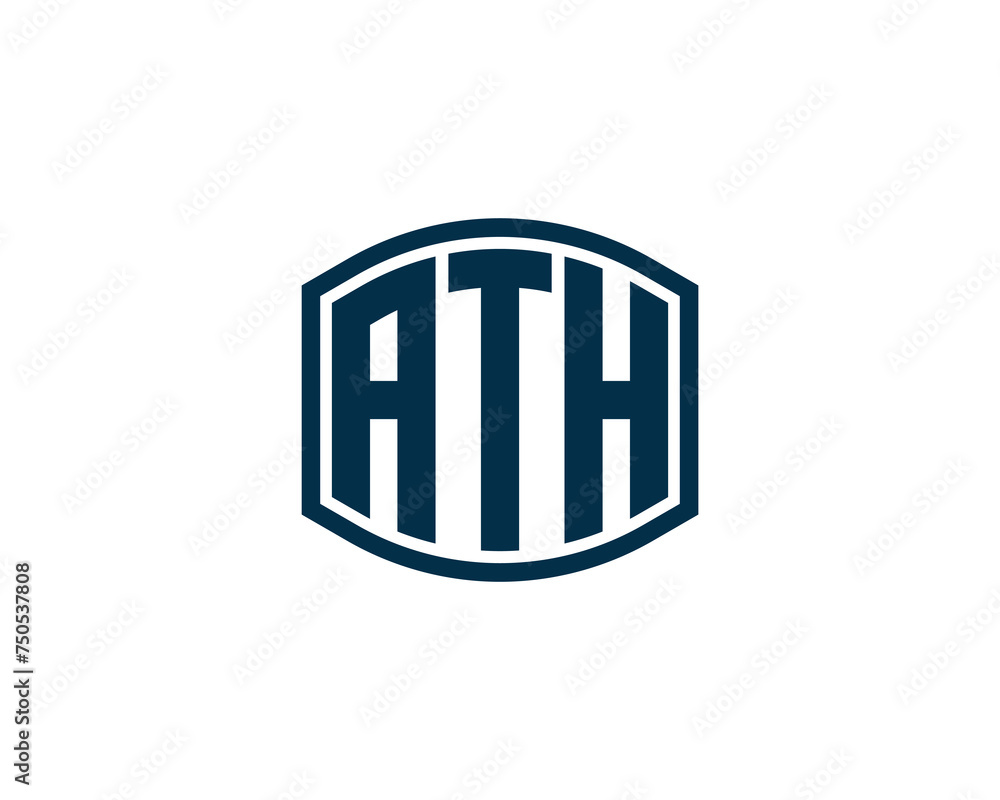 ATH logo design vector template ATH logo design vector template