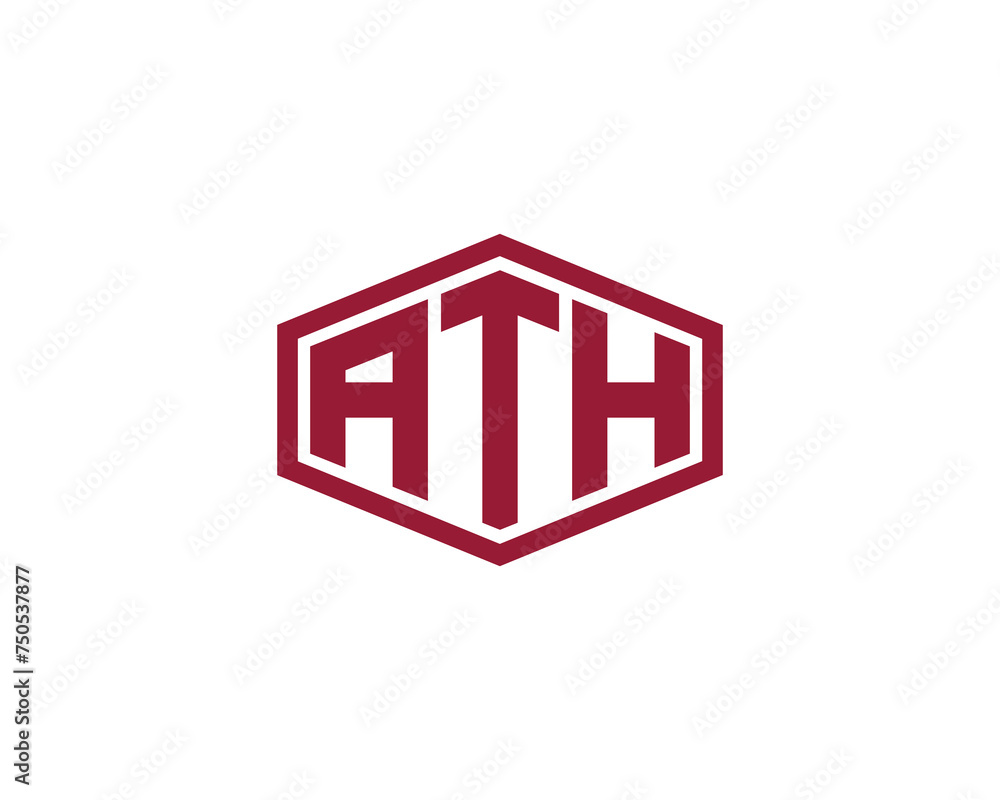 ATH logo design vector template ATH logo design vector template