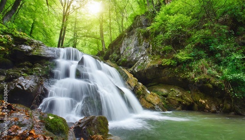 waterfall in forest