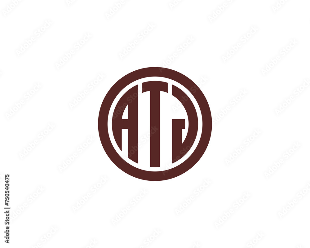 ATJ Logo design vector template ATJ Logo design vector template