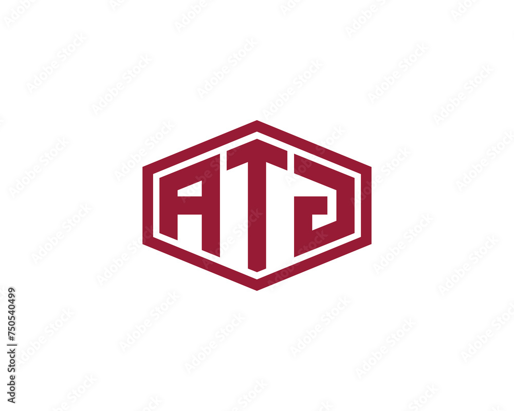 ATJ Logo design vector template ATJ Logo design vector template