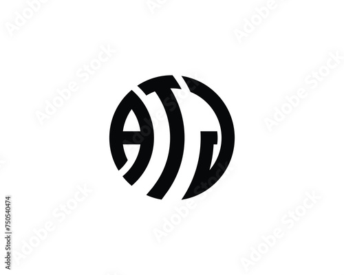 ATJ Logo design vector template photo