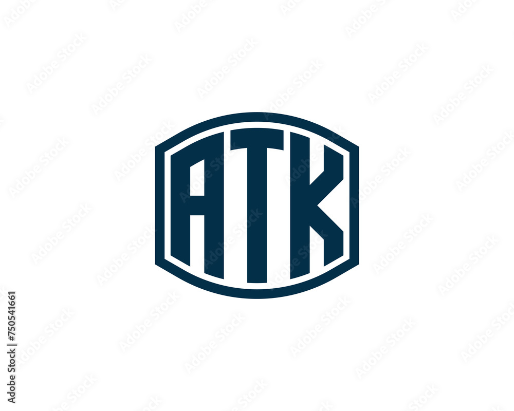 ATK logo design vector template