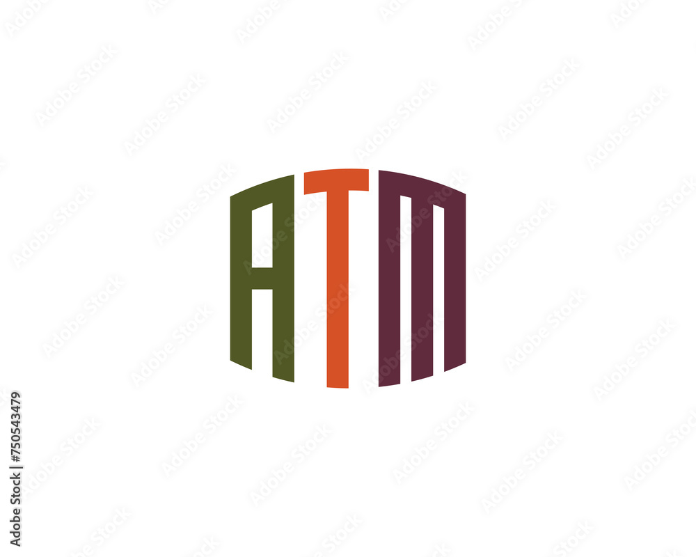 ATM logo design vector template ATM logo design vector template
