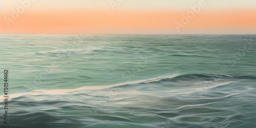 Whispering strokes of seafoam green and coral drifting softly, painting a picture of gentle tranquility. © NUSRAT ART