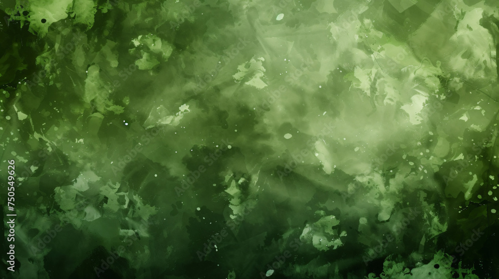 Abstract background watercolor green
