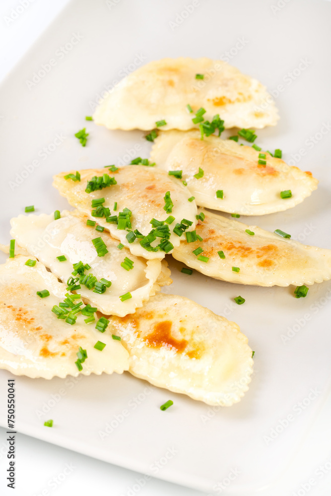 Pierogi on the plate Pierogi on the plate