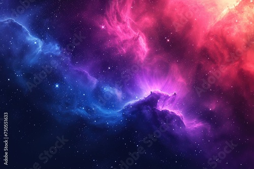 Colorful galactic art with colorful display