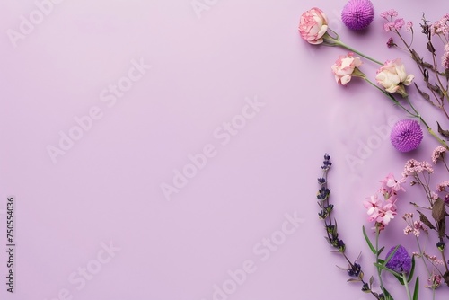 Beautiful Woman Hands with fresh eustoma. Spa and Manicure concept. Female hands with pink manicure., pink flowers on a wooden background