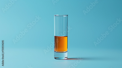 Wallpaper Mural A clear vial of urine sample stands on a serene blue background, suggesting a calm approach to health diagnostics. Torontodigital.ca
