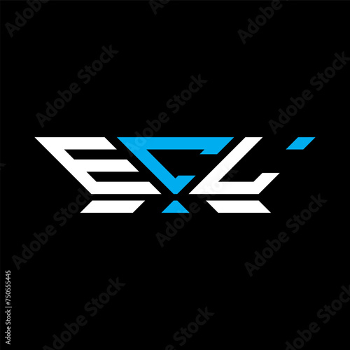 ECL letter logo vector design, ECL simple and modern logo. ECL luxurious alphabet design  