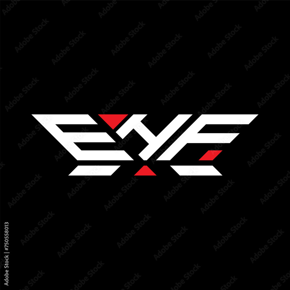 EHF letter logo vector design, EHF simple and modern logo. EHF luxurious alphabet design  