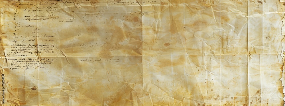 A full-screen image of a smooth, high-quality piece of paper with an aged, yellowed appearance A full-screen image of a smooth, high-quality piece of paper with an aged, yellowed appearance