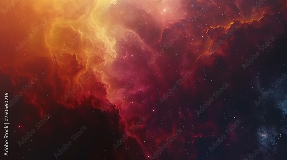 Colorful space galaxy cloud nebula. Stary night - obrazy, fototapety, plakaty 