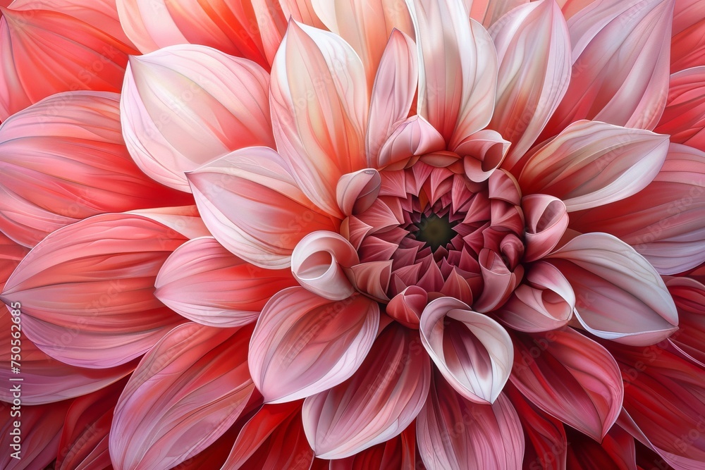 Dahlia Flower Botanical Illustration, Chrysanthemum Realistic Painting, Dahlia Drawing Imitation