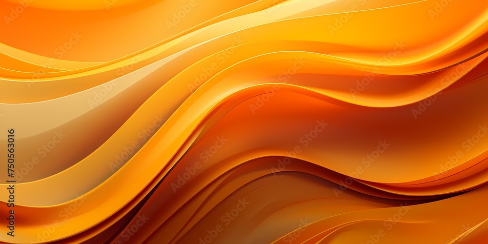 Electric yellow and orange 3D waves bursting with brightness and vitality. Electric yellow and orange 3D waves bursting with brightness and vitality.