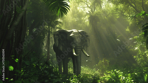 Elephant on forest