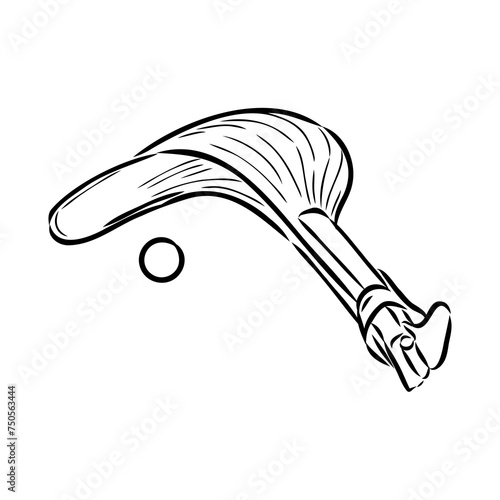 basque pelota vector line icon. playing basque pelota. sport pictogram illustration.
