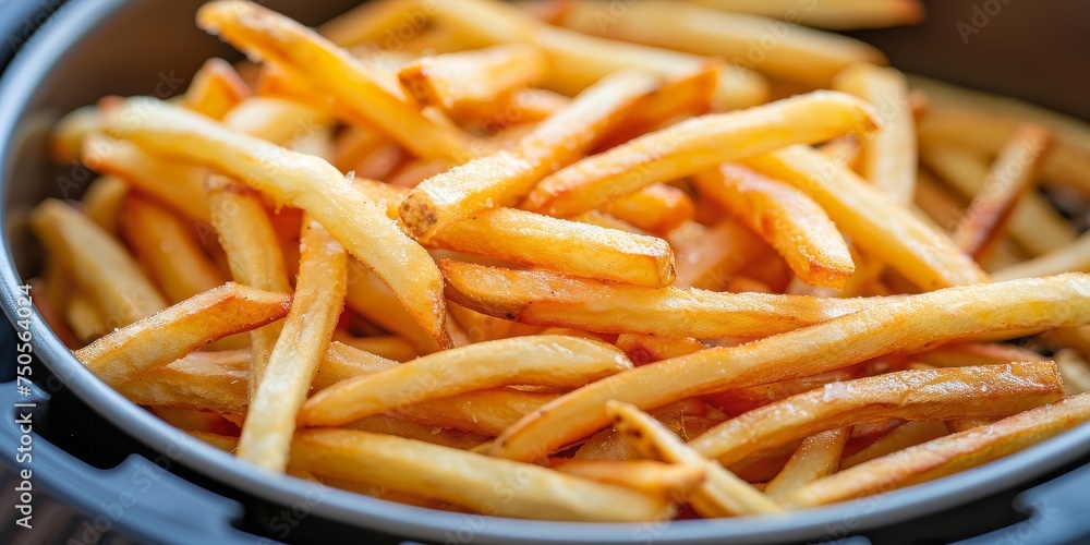 A Heaping Pile of Crispy French Fries, a Staple of Fast Food Indulgence, Generative AI A Heaping Pile of Crispy French Fries, a Staple of Fast Food Indulgence, Generative AI