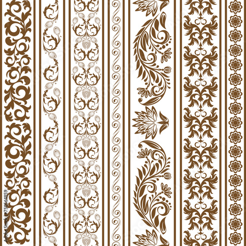 Vector monochrome seamless Kazakh national ornament. Ethnic pattern of the nomadic peoples of the great steppe, the Turks. Border, frame Mongols, Kyrgyz, Buryats, Kalmyks.
By #@MD KAWSER photo