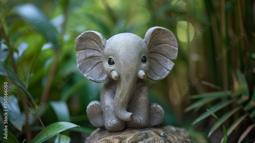 Obraz premium artificial intelligence generated image of a cute elephant