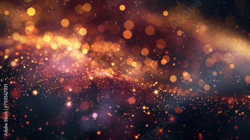 Glowing particles abstract stardust background 3d r