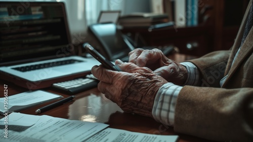 Elderly person, senior, embracing technology, millennials in 40 years, technological exclusion, digital exclusion, e-exclusion, digital divide, Information Age, digital technology, ICTs 