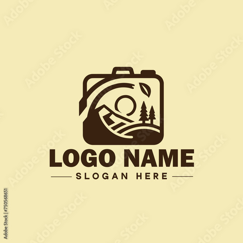 photography logo icon studio photographer photo Company brand logotype modern logo template editable vector