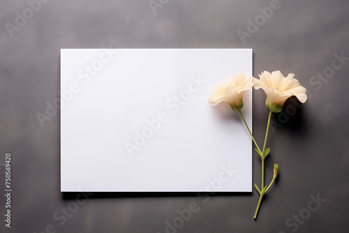 Mockup card birthday, wedding background. Card blank postcard. Mother's Day backdrop. International Women's Day.