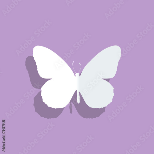 silhouettes butterflies decoration vector illustration