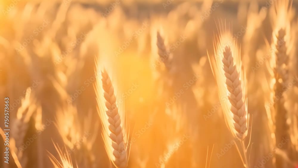 Serene Scene: Wild Grass Swaying in the Wind Under Sunlight. Serene Scene: Wild Grass Swaying in the Wind Under Sunlight.