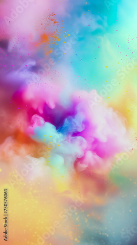 colorful smoke background vertical design