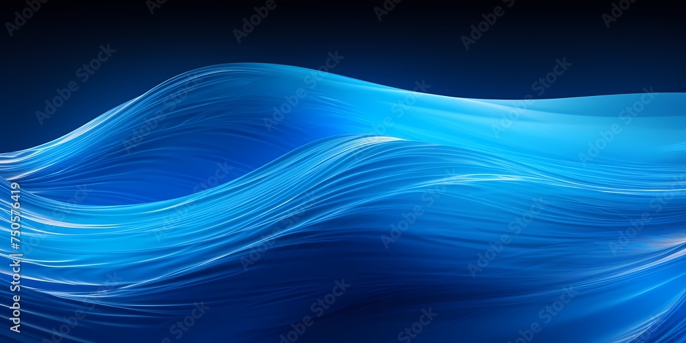 Electric blue and cyan 3D waves pulsing with vitality and movement. Electric blue and cyan 3D waves pulsing with vitality and movement.