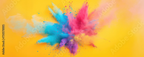 Colorful Paint Splatter Artwork - vibrant and creative