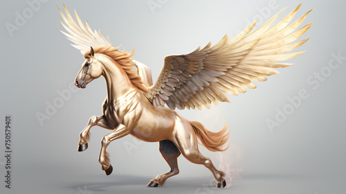 A pegasus isolated on transparent background