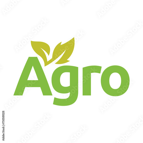 farm logo template. Logo template for agro company on white background