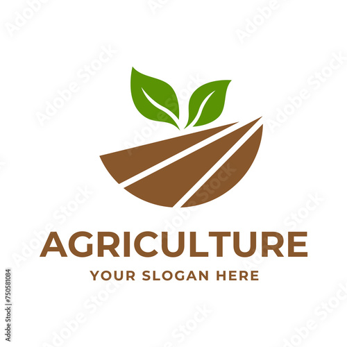 farm logo template. Logo template for agro company on white background