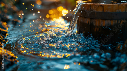 Close-Up of Glistening Water Droplets on a Surface,A close-up view of a wave in a body of water. Perfect for illustrating the power and beauty of nature.
