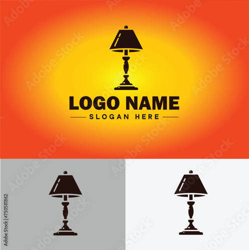 Lamp Logo bulb Light icon Company brand business logo template editable vector